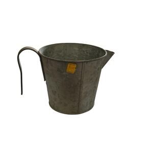 Cubasa Galvanized Tin Pitcher Vase Utensil Holder Rustic Farmhouse #4